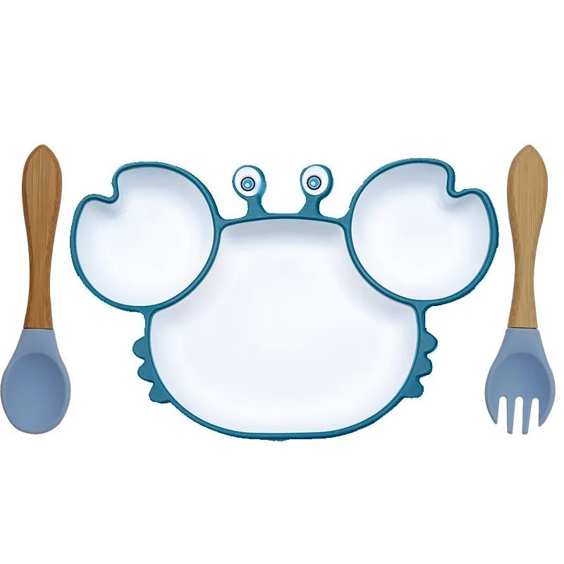 KIWII _Baby Dish Baby Bowls Plates and Spoons Set