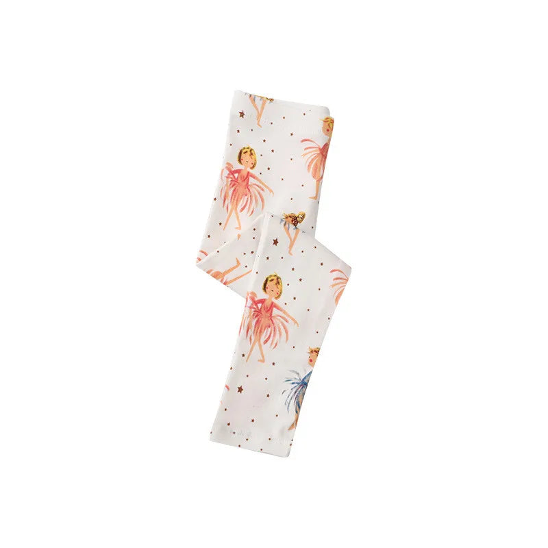 Joy_ Baby Girls Unicorn Cartoon Pencil Pants Hot Selling Pink Cotton Leggings