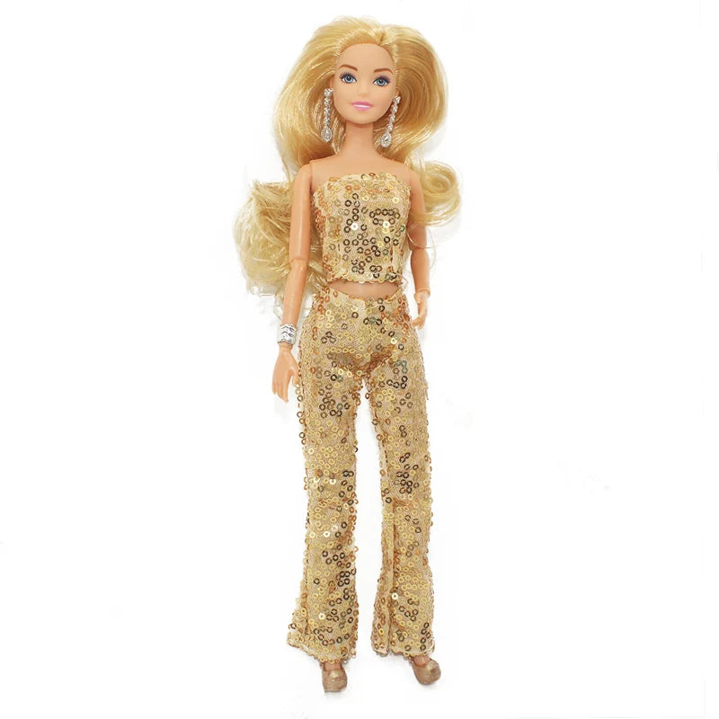 Barbei _New 30cm Height Female/ Male Doll with Clothes Suit Dress Up Toys for Children
