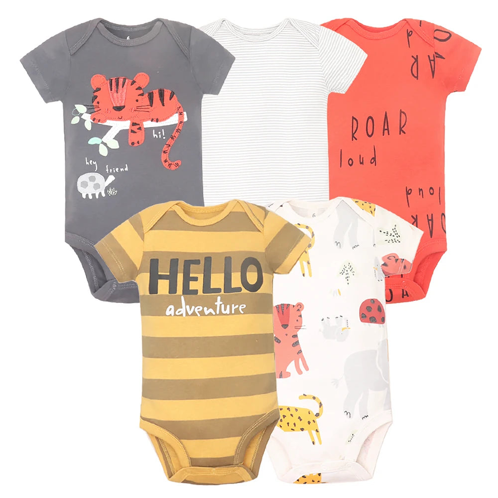 5Pcs/lot Baby Boys &Girls Romper