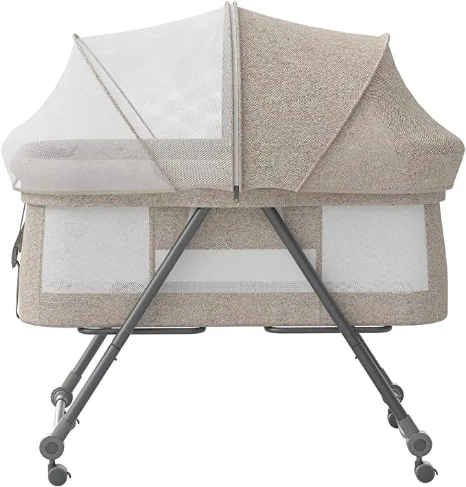 Joy_Baby Grab-and-go Travel Cot  with Mattress & Silent Wheels