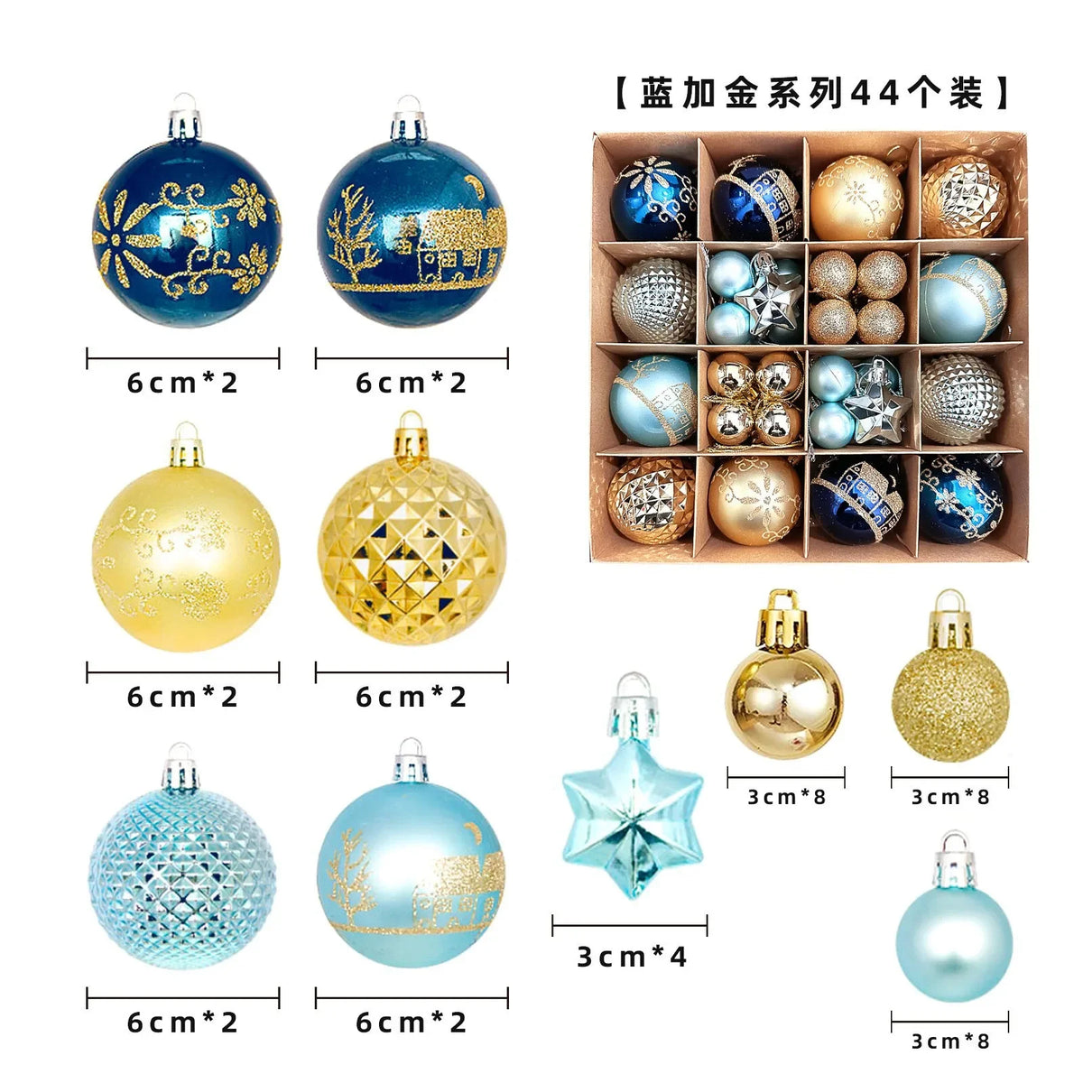 PVC Christmas Ball Set Christmas Decoration Pendant Home Party Holiday Decor Balls Gift Window Christmas Tree Hanging Ornaments