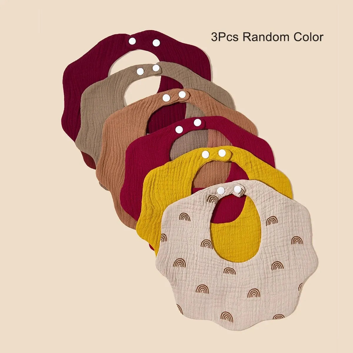 Joy_3 Packs (Random Color) Baby Bandana Bibs Boys&Girls