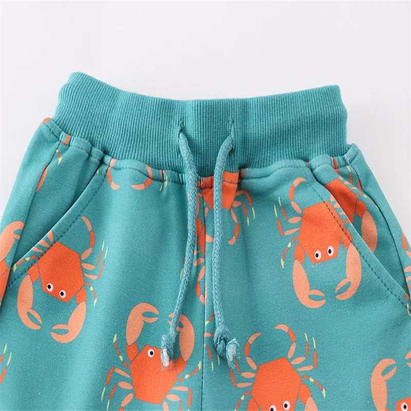 JOY _Jumping Meters 2-7T Summer Crab Boys Shorts