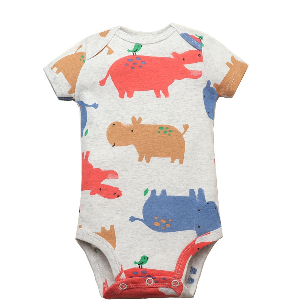 5PCS/Lot Baby Boys& Girls Bodysuits 100% Cotton