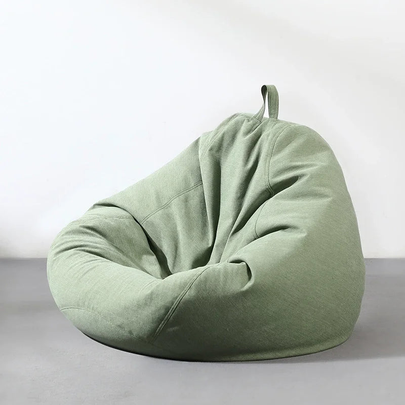 Bird _Household simple cotton and linen pure color casual relaxing bean bag sofa
