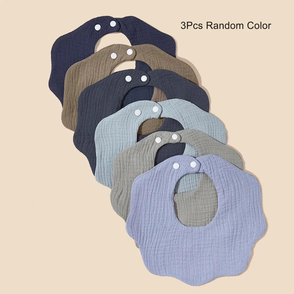 Joy_3 Packs (Random Color) Baby Bandana Bibs Boys&Girls