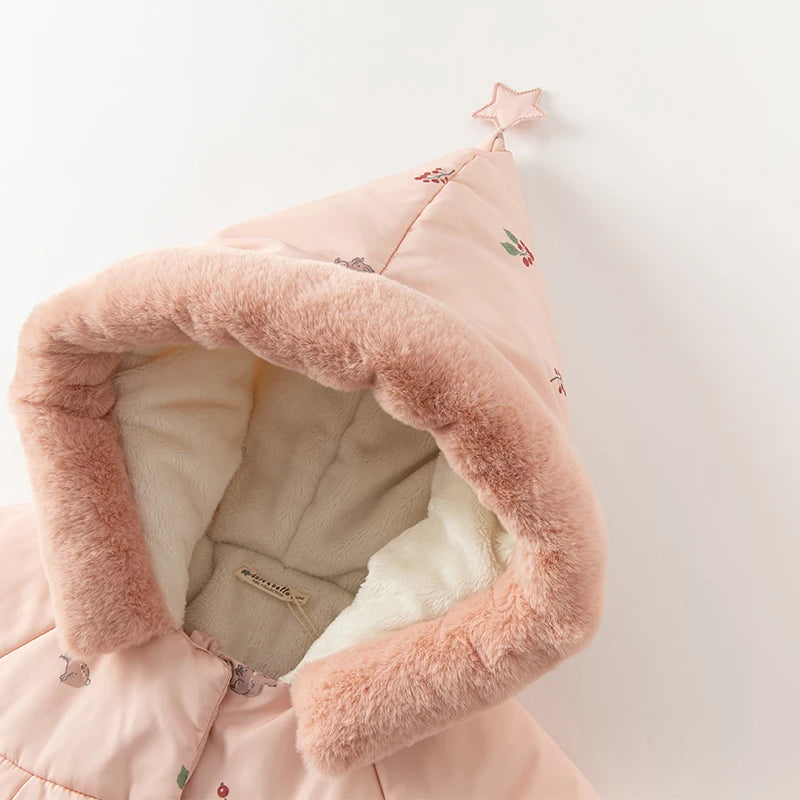 Bird_ Children Girl's Parkas Clothes Outerwear Hooded Coat