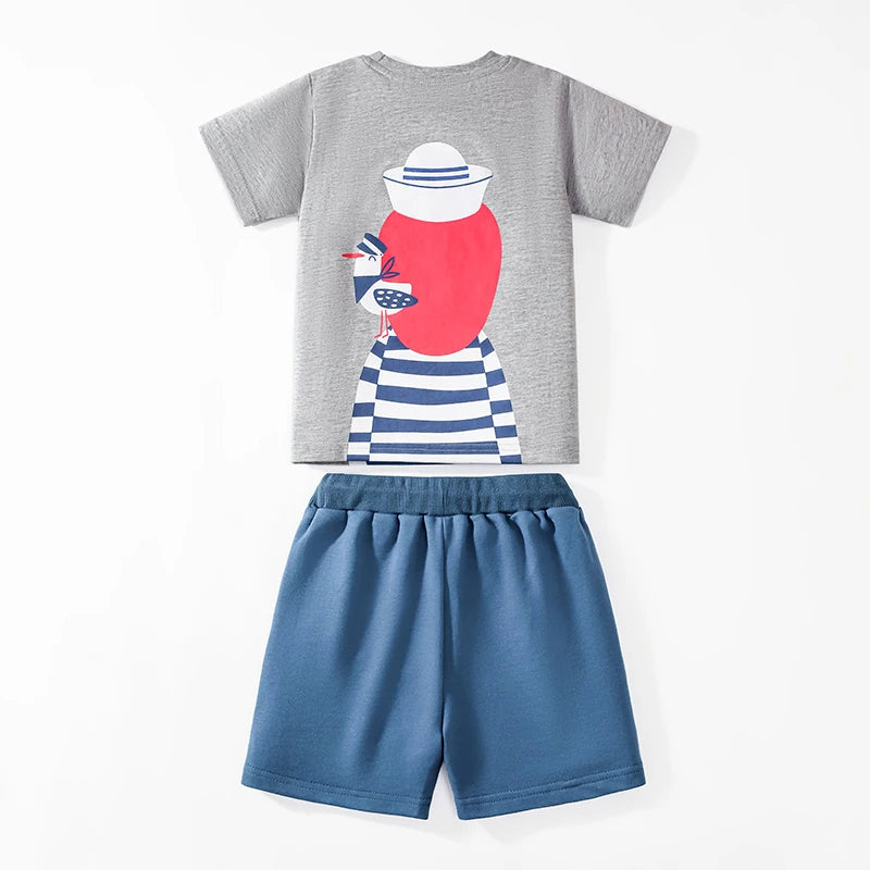 Little kid _ Baby Boys  Tracksuit Summer Cotton Set