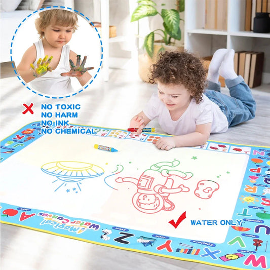 100x80CM Magic Water Drawing Mat with Reusable Magic Pens