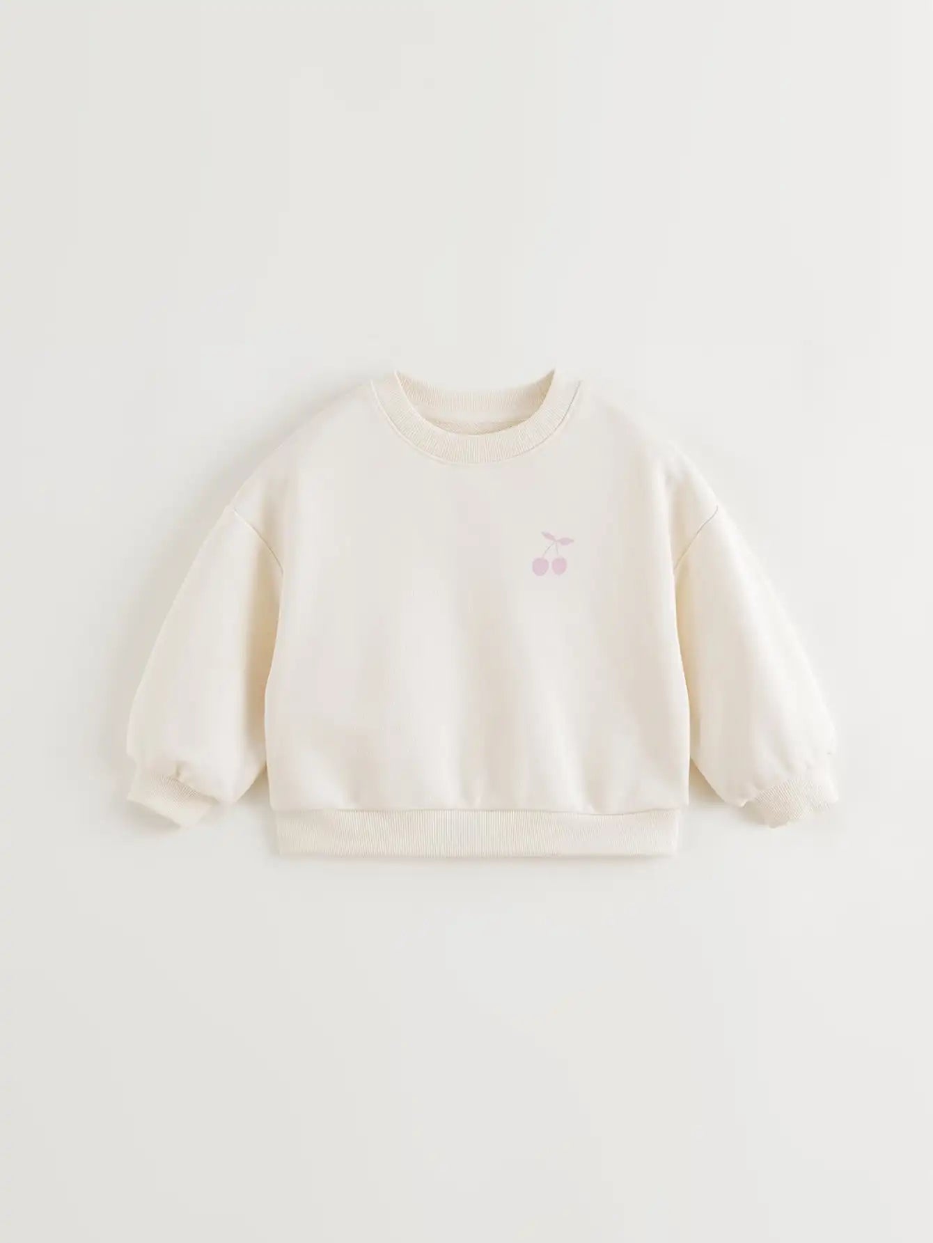 MARY_Girls French Crew Neck Loose Sweatshirt