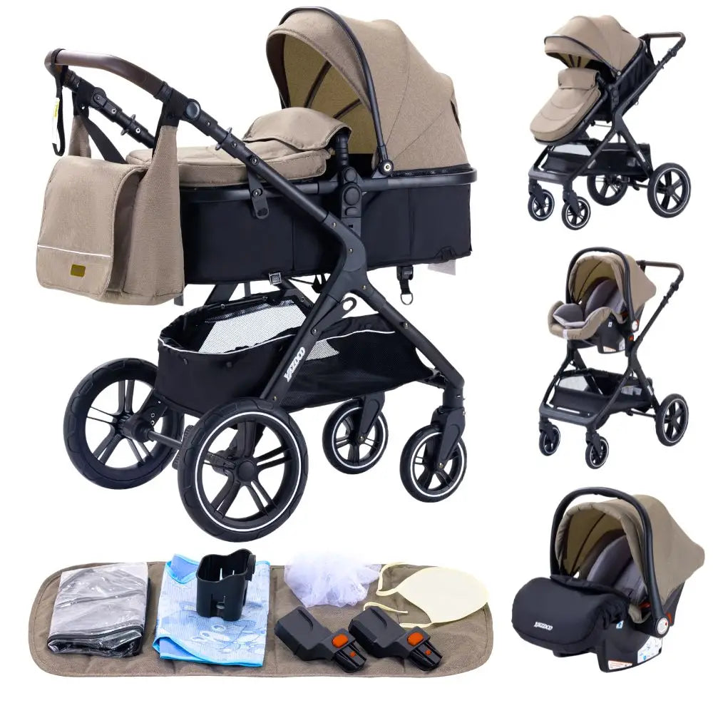 Bird _Luxurious 3 in 1 Baby Stroller Portable Travel Baby Carriage