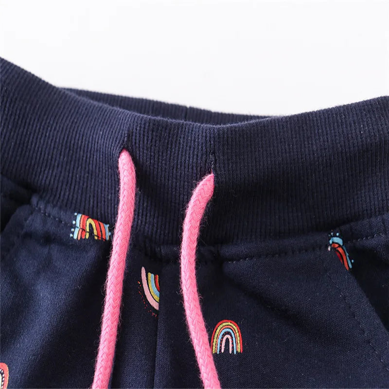 Joy_  Girls Sweatpants Rainbow Print