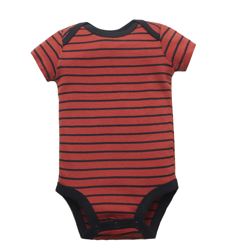 5PCS/Lot Baby Boys& Girls Bodysuits 100% Cotton