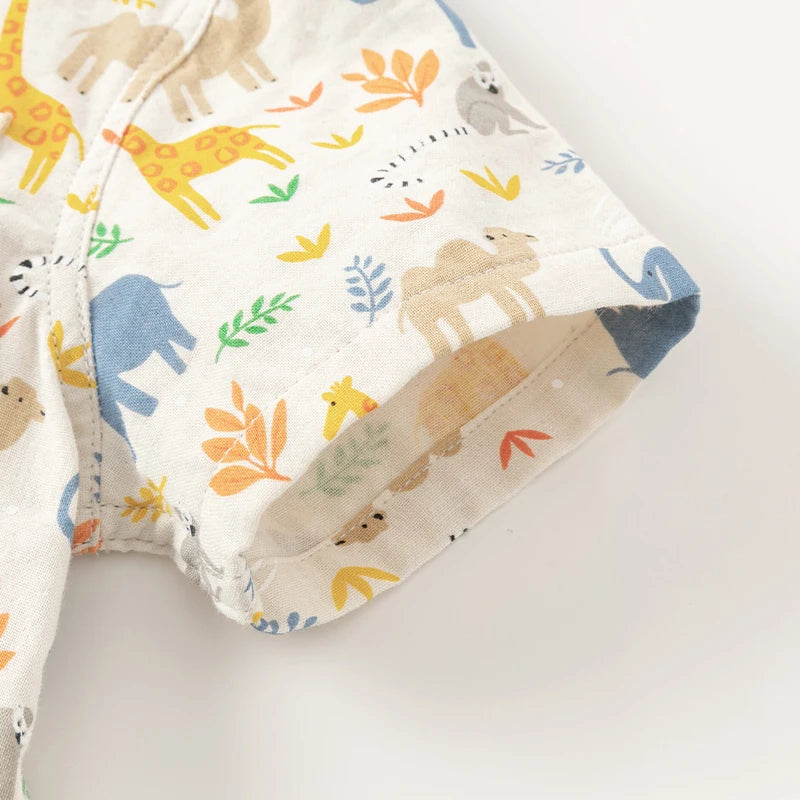 Labella_ Animal Print shirt For Kid Clothes 100% Cotton