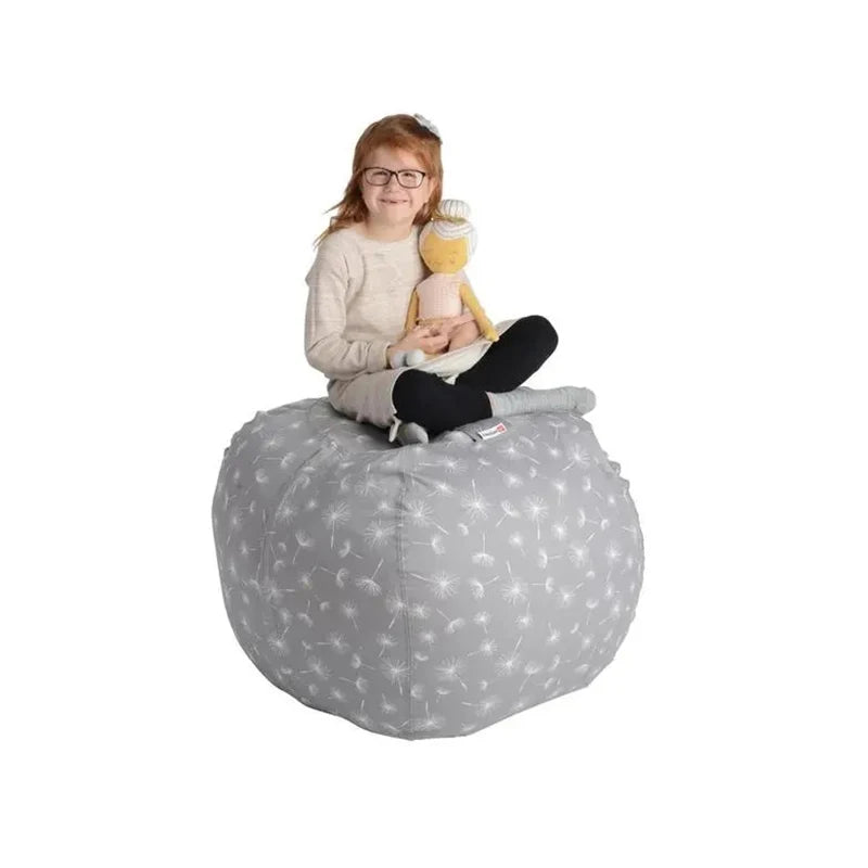 Joy _Printed Children's Plush Toy Storage Beanbag