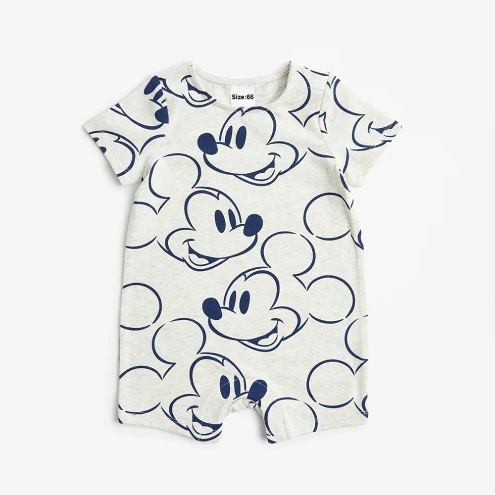 Jerry_2Pcs Mickey Mouse Printed Baby Rompers