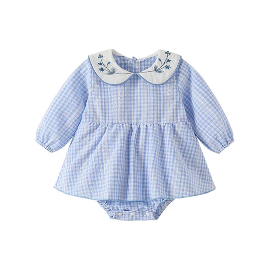 Baby Girl  Peter pan collar Romper