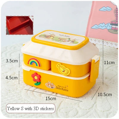 Joy_ Portable Lunch Box For Girls School Kids