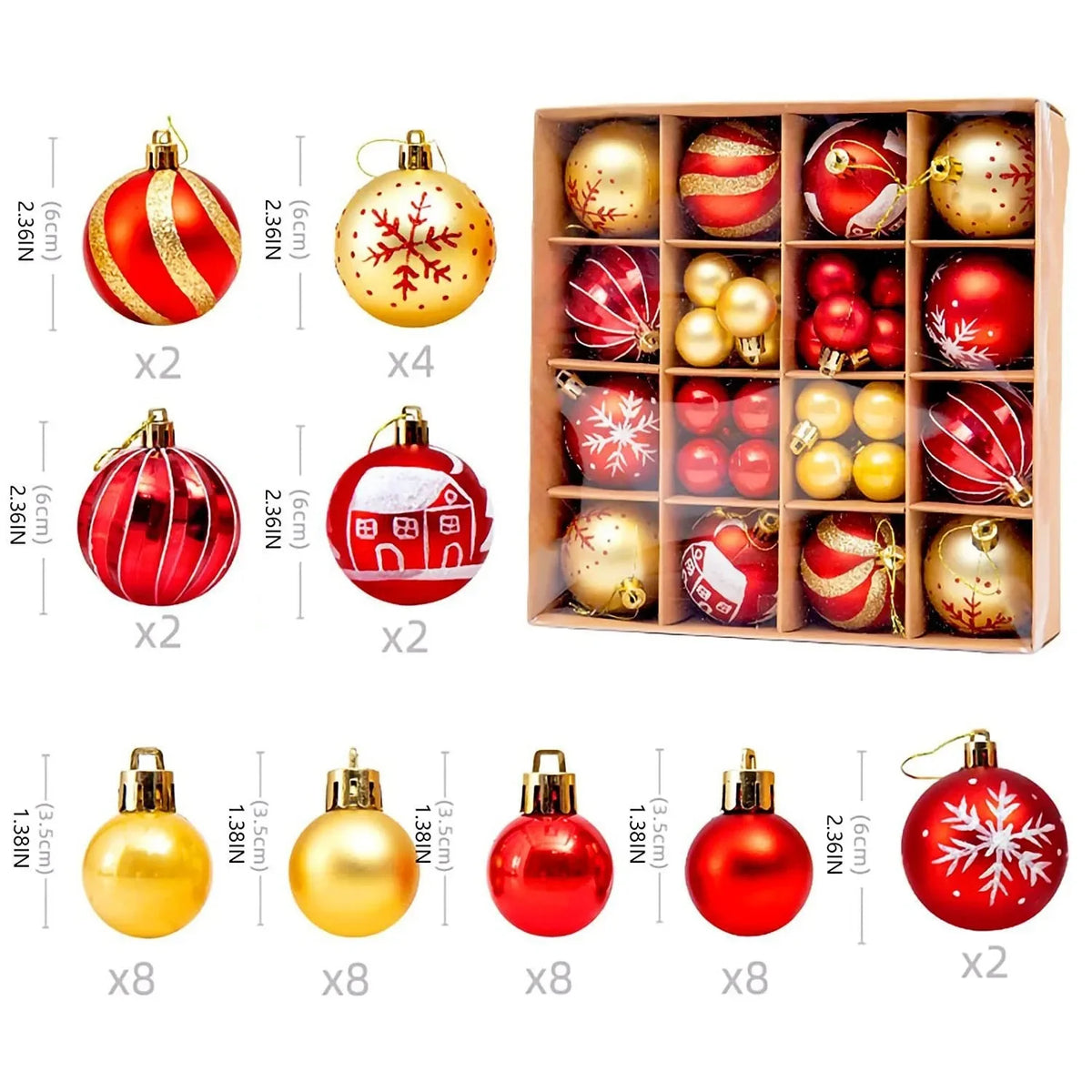 PVC Christmas Ball  Decoration set