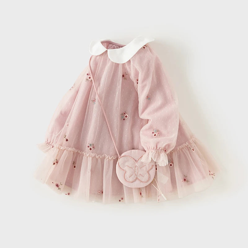 Mesh Floral Princess Dress