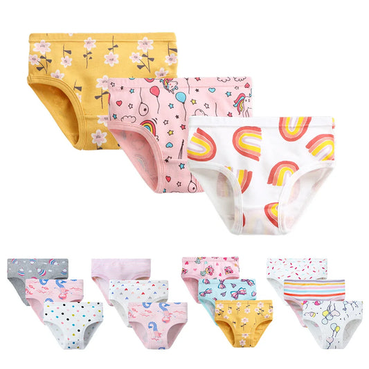 JOY_3pcs Per Pack Girls Panties Cotton  Kids Underwear