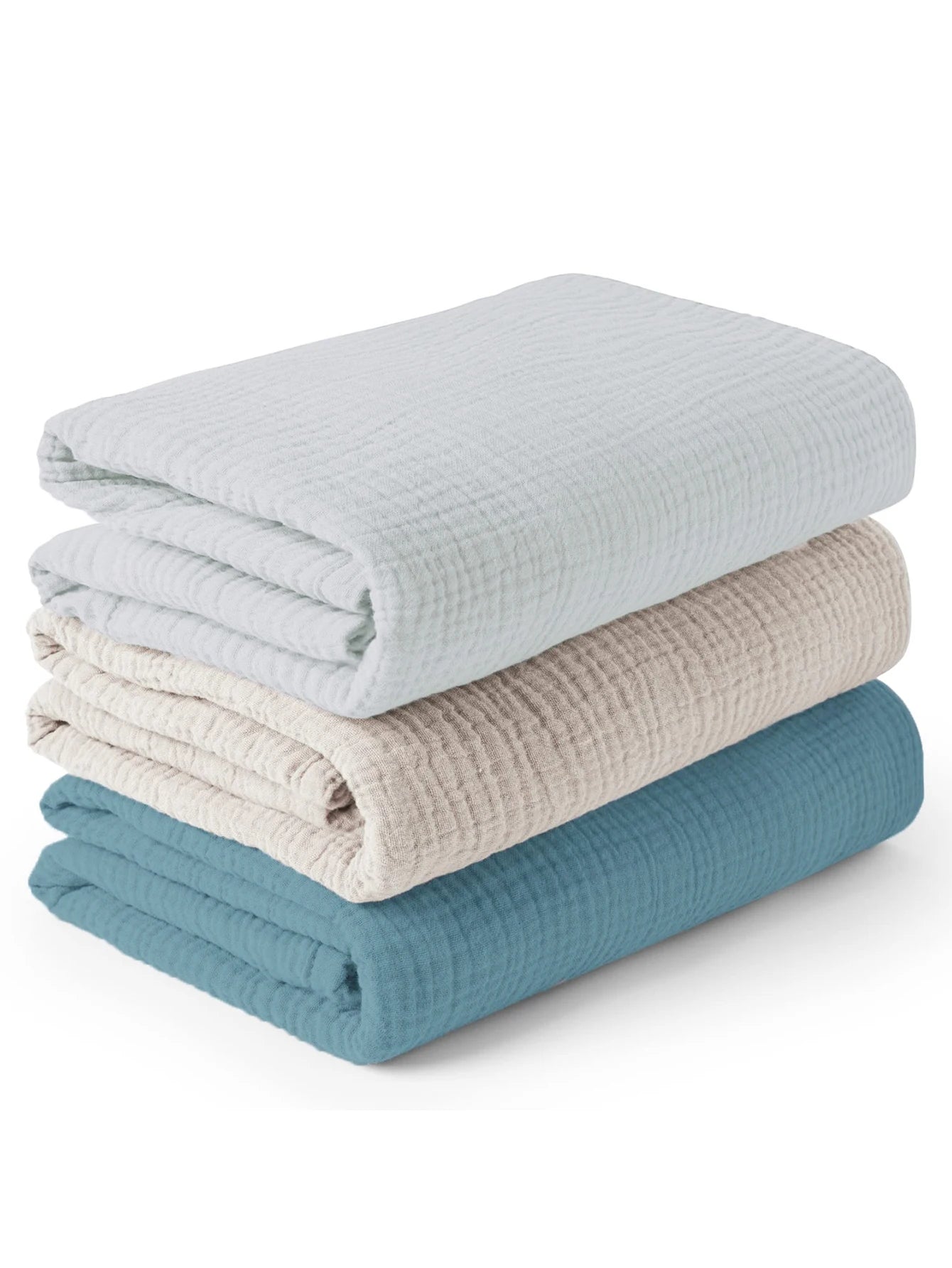 Bird_3PCS/set Soft Breathable Newborn Baby Receiving Blanket