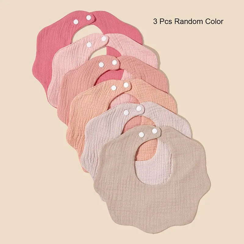 Joy_3 Packs (Random Color) Baby Bandana Bibs Boys&Girls