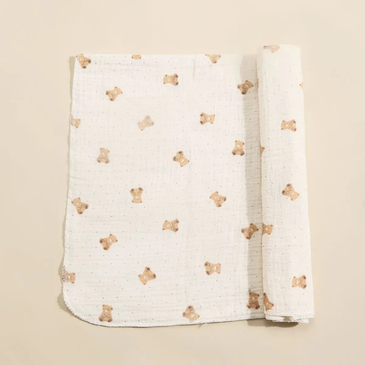 Joy_Cotton Muslin Cute Cartoon Printing Baby Swaddle Blanket
