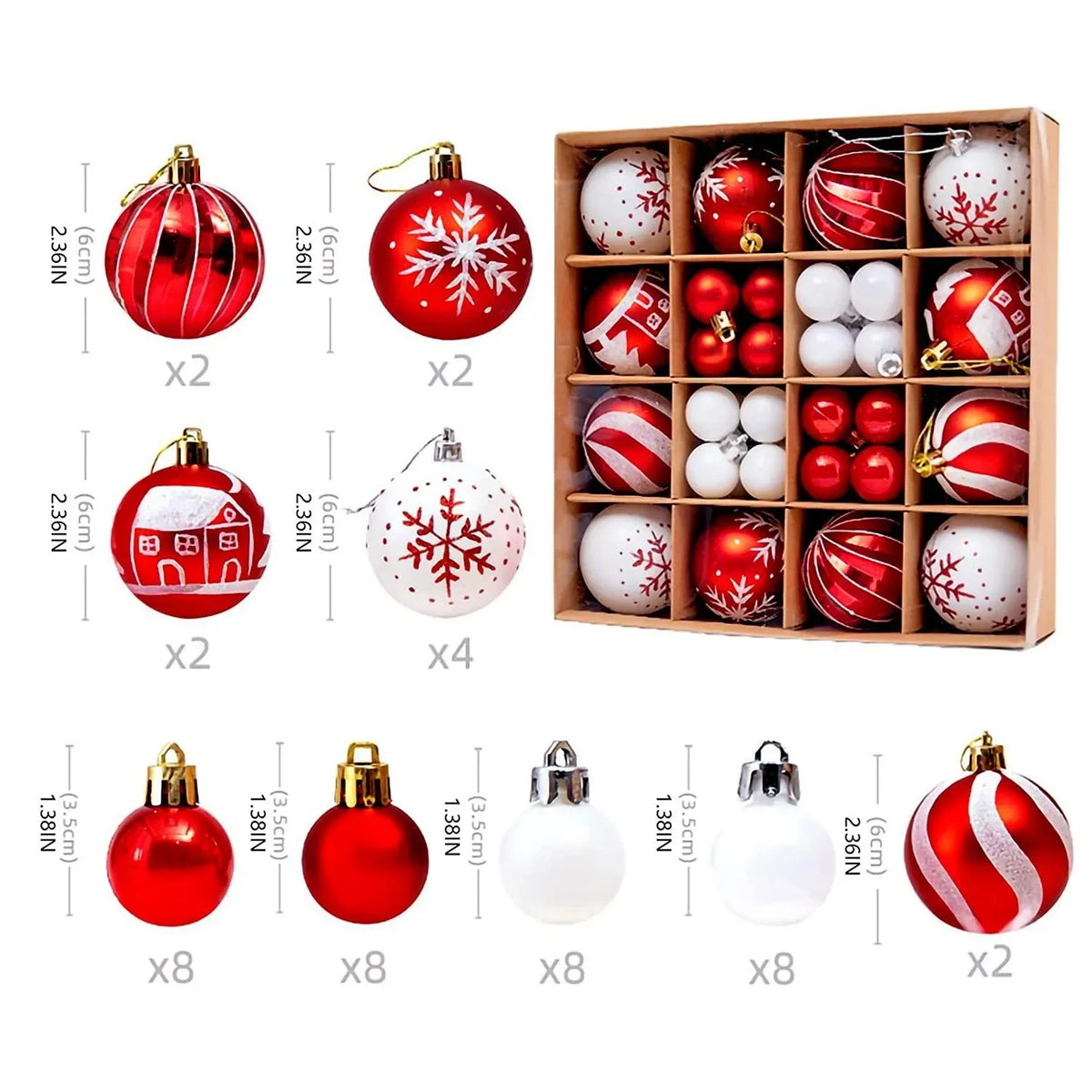 PVC Christmas Ball  Decoration set