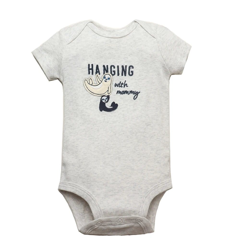 5PCS/Lot Baby Boys& Girls Bodysuits 100% Cotton