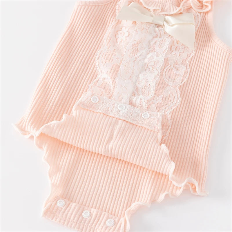 Flowry _Ruffels Lace Newborn Baby Bodysuits