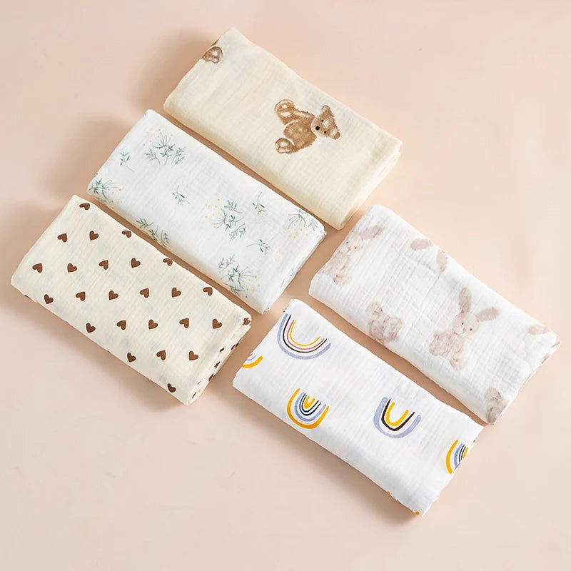 Bird_Baby Blanket Muslin Swaddle