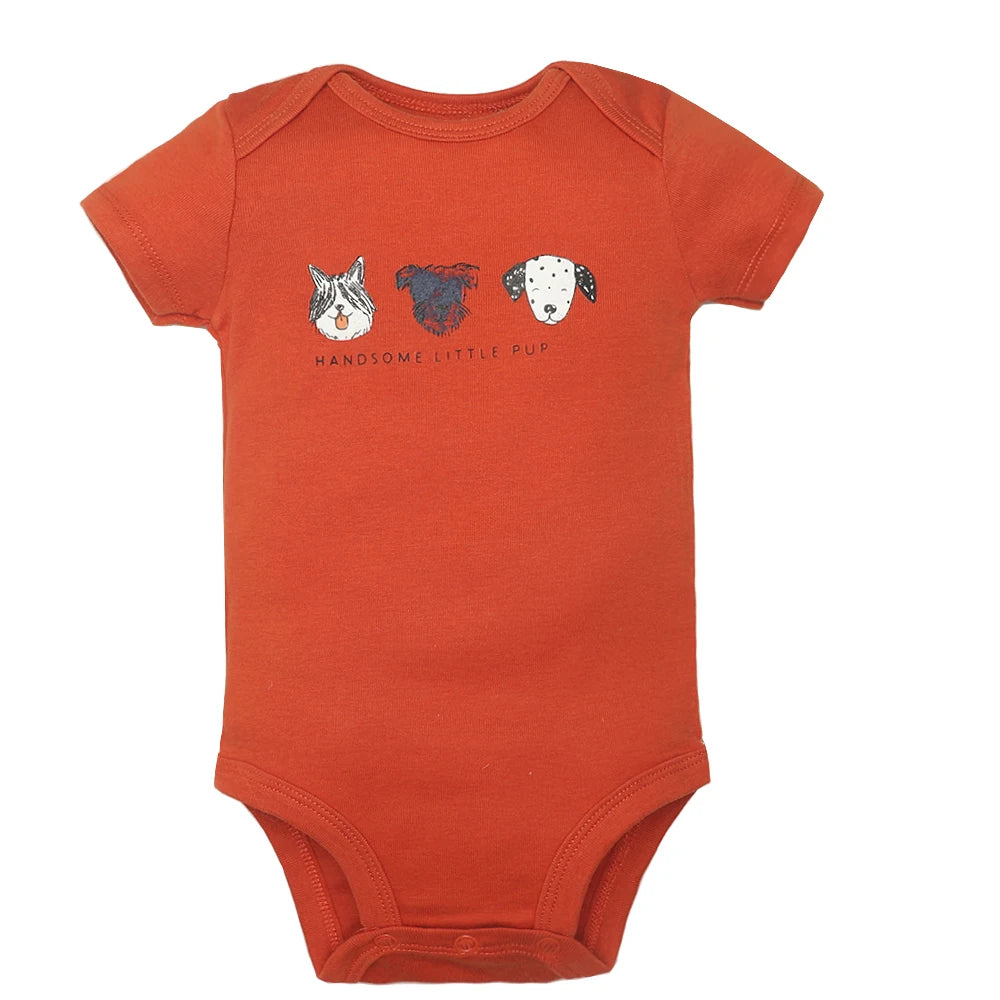 5PCS/Lot Baby Boys& Girls Bodysuits 100% Cotton