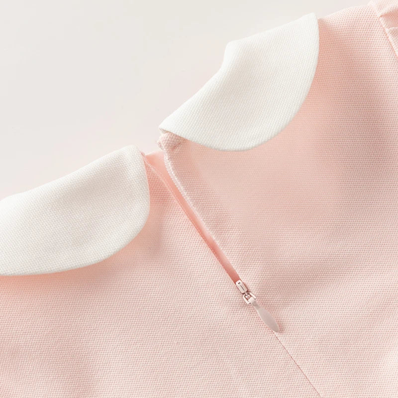 Polo pink baby girl dress