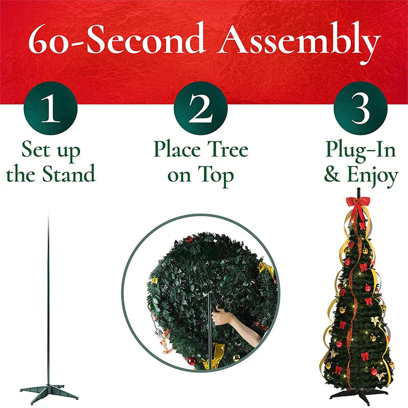120cm Pop-up Christmas Tree foldable Christmas tree