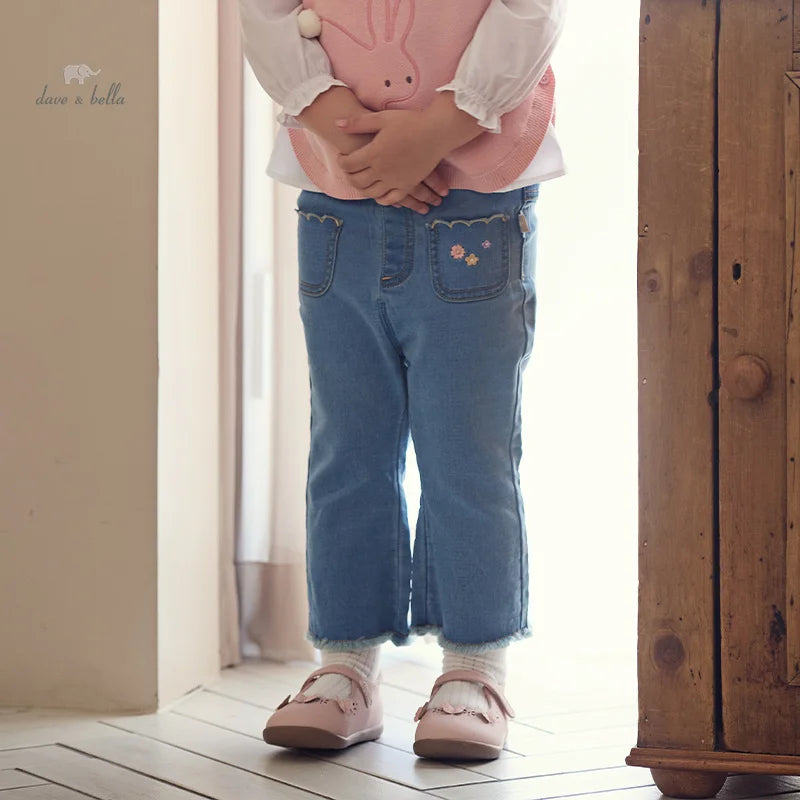 JOY_ Children's Pants Girl's Trousers Baby's Jeans