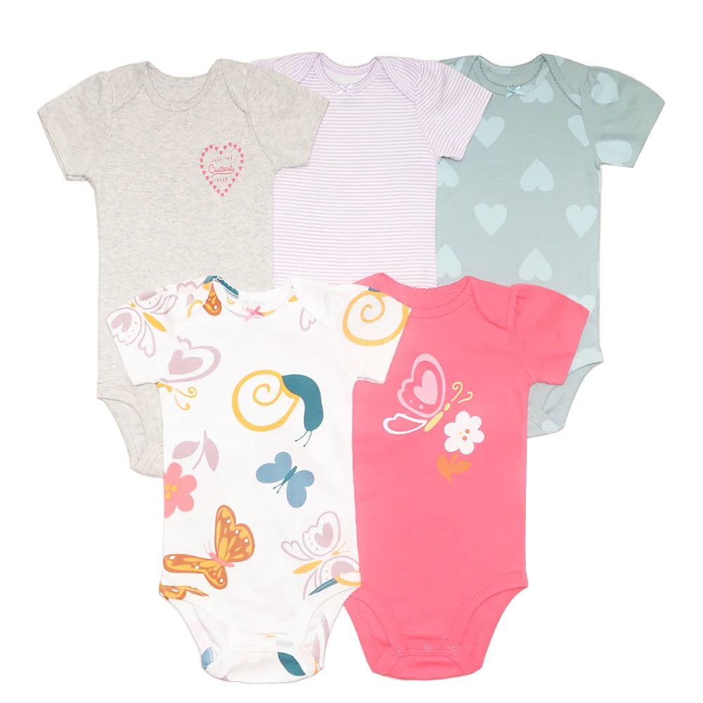5PCS/Lot Newborn 100% Cotton Baby Boy &Girl