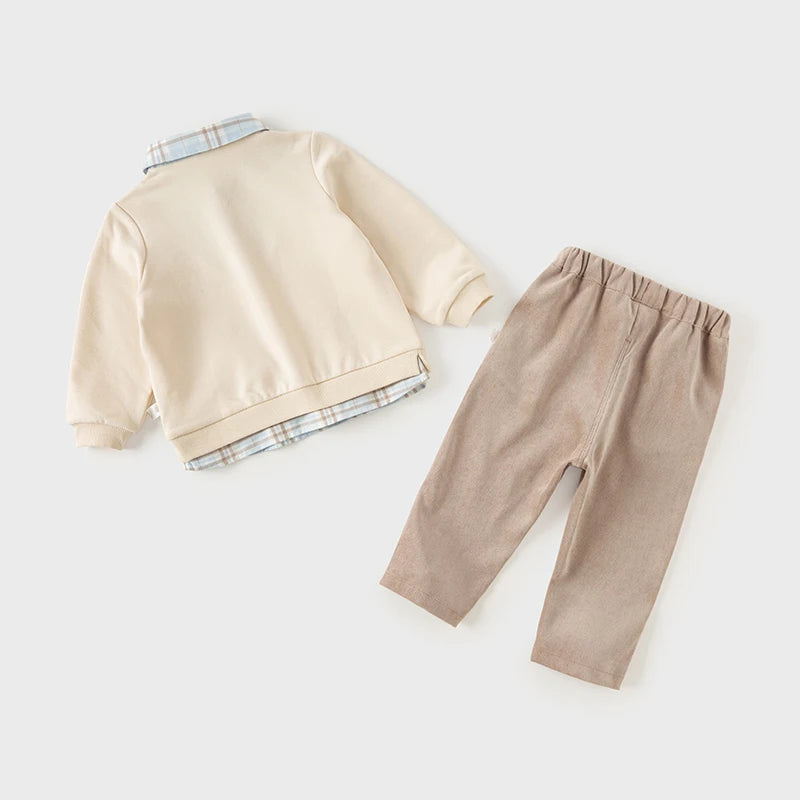 Bird_ Children Autumn Fashion Baby Boys Clothes Cotton Pullover+Pant 2Pcs/Sets