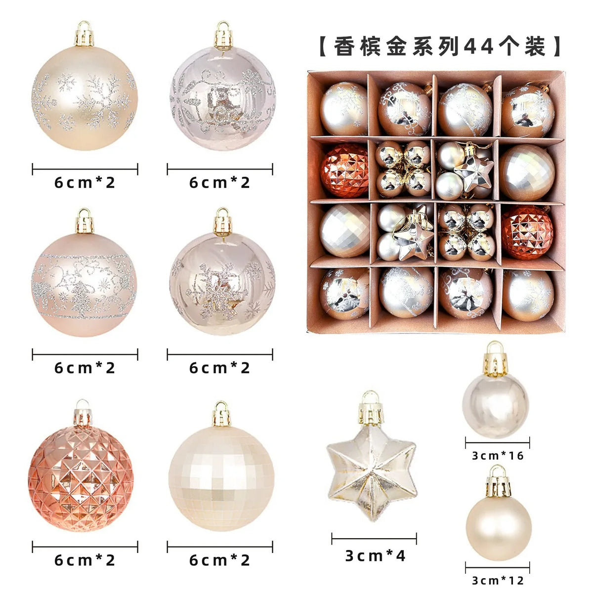 PVC Christmas Ball Set Christmas Decoration Pendant Home Party Holiday Decor Balls Gift Window Christmas Tree Hanging Ornaments