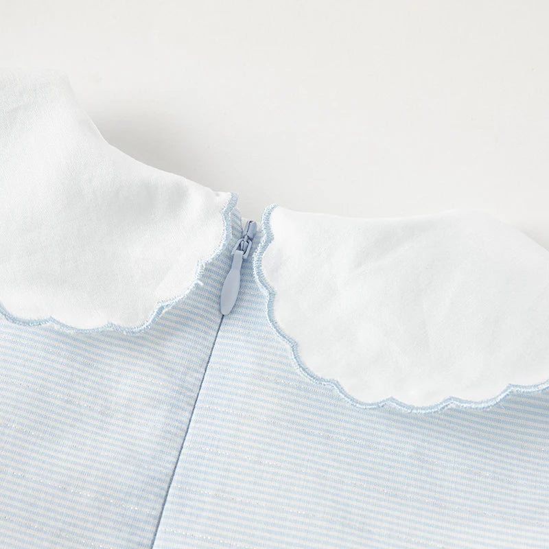 summer baby blue dress for baby girl