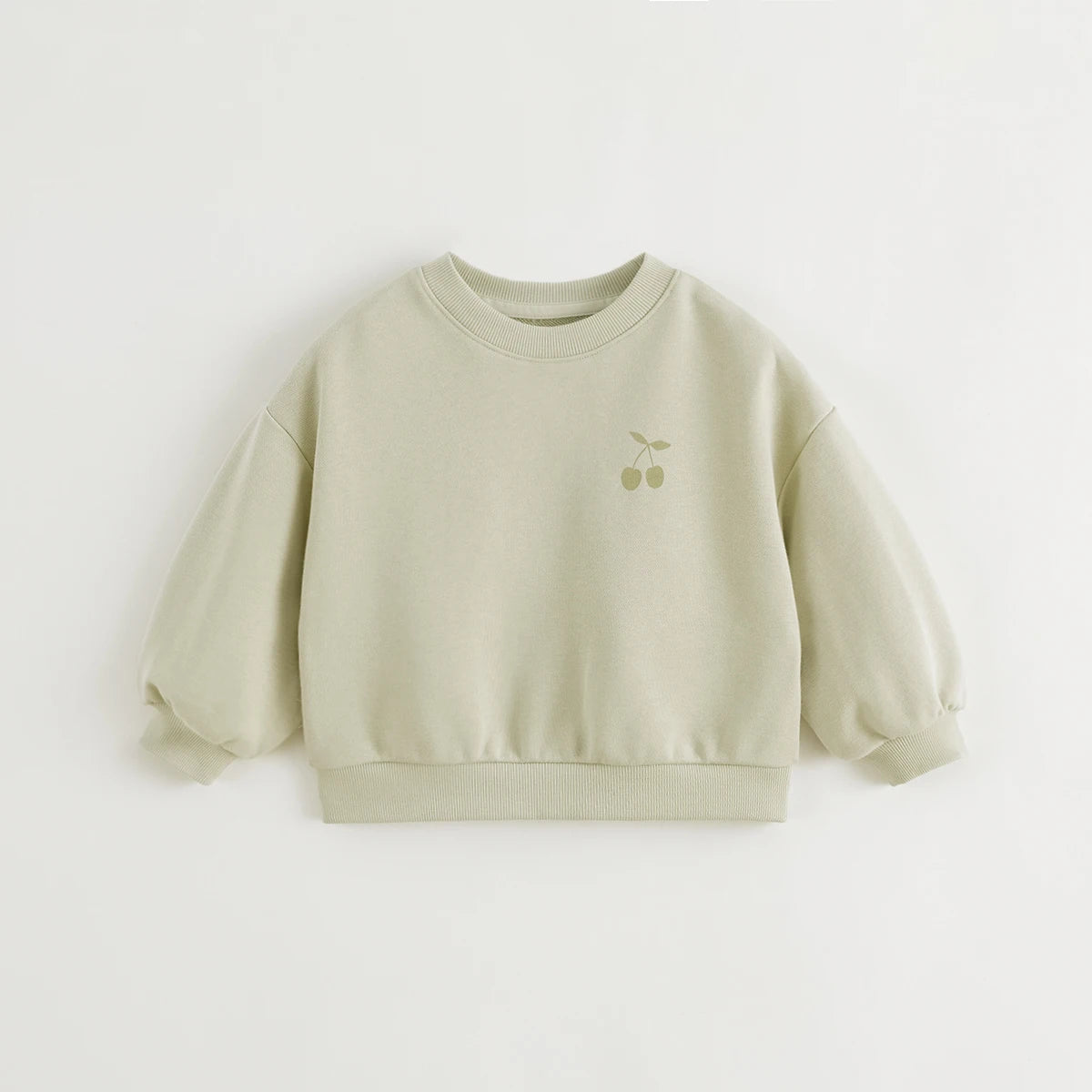 MARY_Girls French Crew Neck Loose Sweatshirt