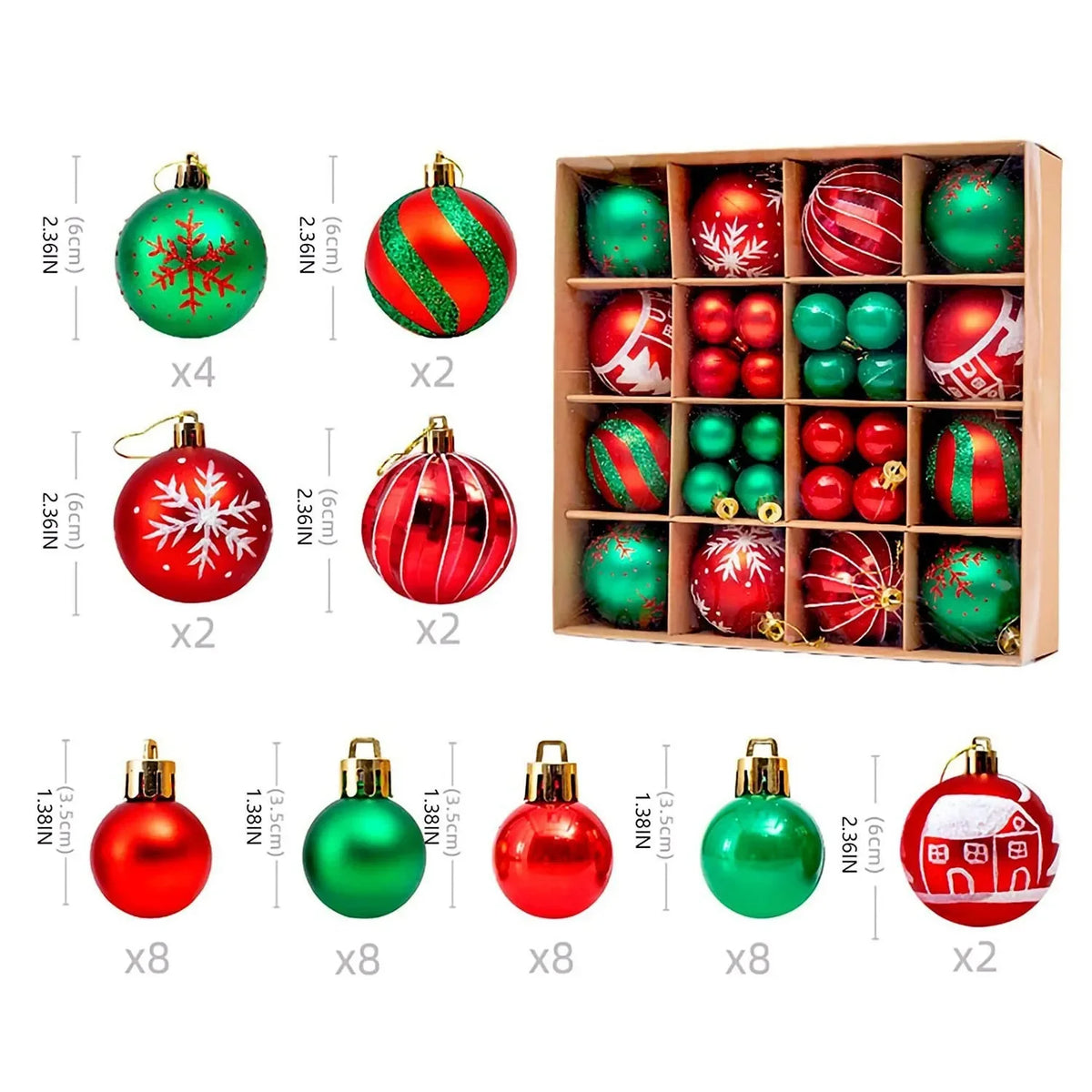 PVC Christmas Ball  Decoration set