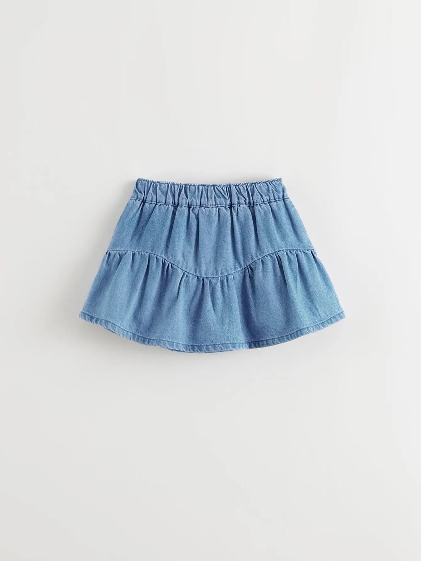 Bird_ Girls Sweet Bow Denim Skirts For Summer