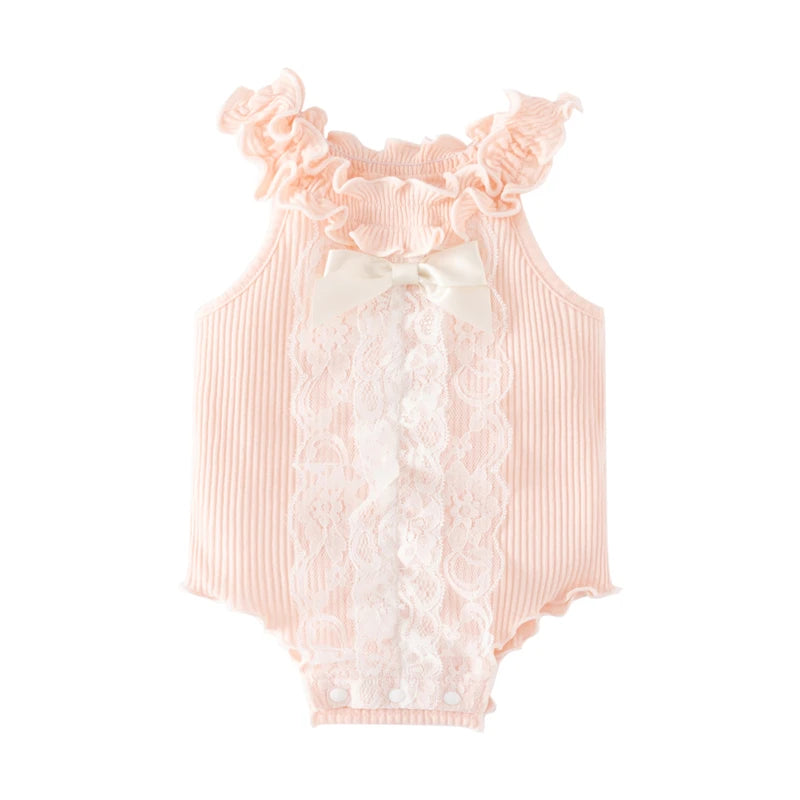 Flowry _Ruffels Lace Newborn Baby Bodysuits