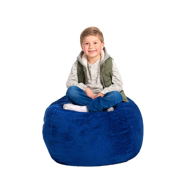 Joy _Printed Children's Plush Toy Storage Beanbag