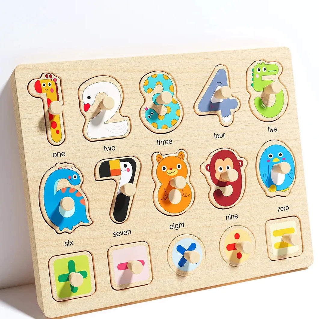 Montessori early education geometry beginner puzzle board, hand-held fixed board puzzle development, puzzle block shape matching