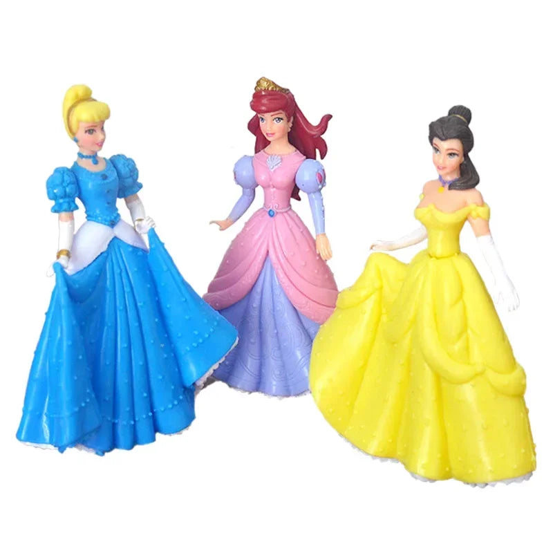 Dolls_5Pcs/Set Disney Princess Snow White, Cinderella ,Belle, Sleeping Beauty ,Mermaid PVC Action Figure Model Toys Doll Girl Special Gift