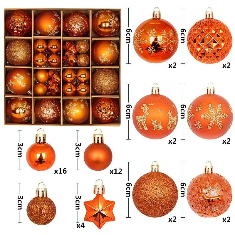 PVC Christmas Ball  Decoration set