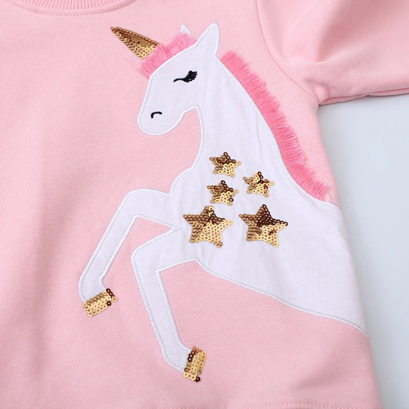 Little kid_ Girls Cartoon Tops
